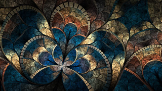 Blue flower computer generated image - image of a flower free wallpaper