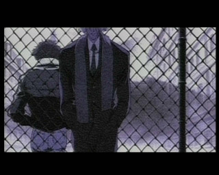 Man suit tie fence backpack - a backpack free wallpaper