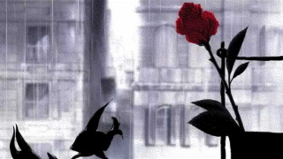 Red rose vase bird building - conrad marcarelli free wallpaper for desktop