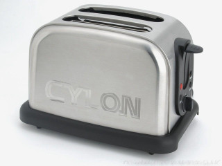 Toaster closeup white surface black - cyborg free wallpaper for desktop