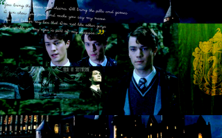 Harry potter collage hogwarts theme - dark shadow free wallpaper