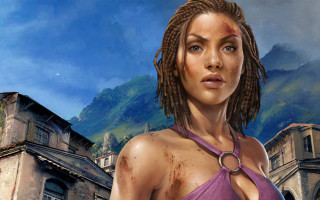 Woman dreadlocks purple top building - dreadlock free wallpaper