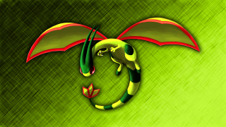 Green red bird long tail - a large wing free wallpaper