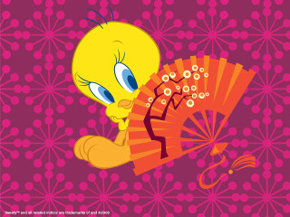 Cartoon bird fan pink background - a pink background behind free wallpaper