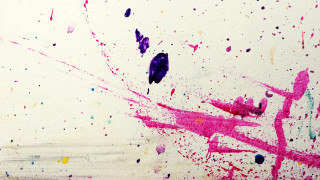 Paint splatter black bird top - a watercolor painting free wallpaper