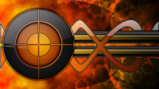 Fire design gun target center - a design free wallpaper for desktop