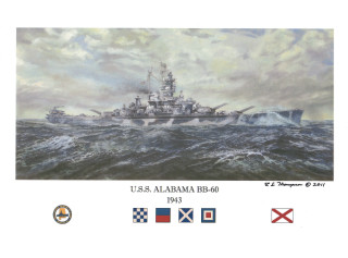 Battleship ocean flags painting naval - flag free wallpaper