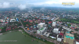 City river buildings clouds sky - dai xi free wallpaper for desktop