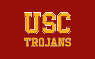 Usc yellow red background word - typographic free wallpaper for desktop