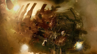 Space station starfield foreground background - mars ravelo and greg rutkowski free wallpaper