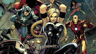 Avengers group building giant spider - a group of avengers characters free wallpaper for desktop