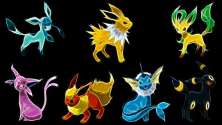 Colored pokemons black background white 2 - a white background free wallpaper