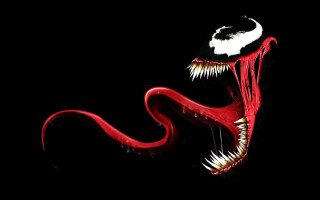 Red white monster long teeth - monster free wallpaper