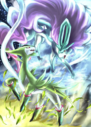 Pokemon battle sky fight two - epsylon point free wallpaper for mobile