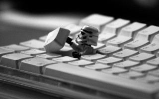 Lego stormtrooper head keyboard star 7 - computer art free wallpaper
