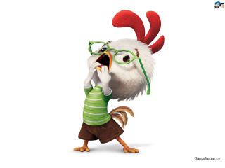 Cartoon character glasses rooster head - cliff childs free wallpaper