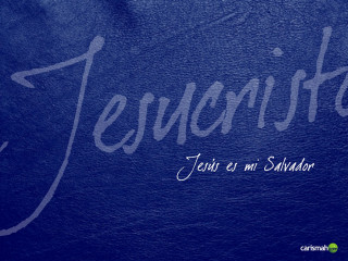 Blue background white lettering jesus - jesus free wallpaper