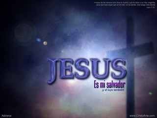 Cross jesus blurry background image - tachisme free wallpaper
