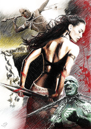 Woman sword statue man knife - a knife free wallpaper for mobile