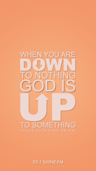 Peach background quote white font - free other wallpaper