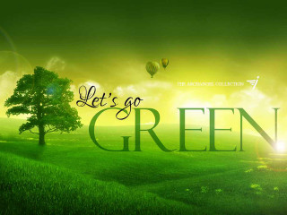 Green landscape tree hot air - hot air balloon free wallpaper