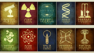 Science posters symbols series nine 5 - a gold free wallpaper