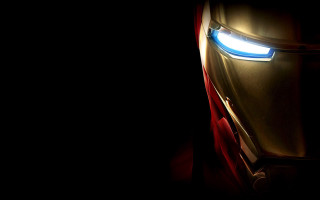 Iron man helmet glowing eyes - marvel comic free wallpaper