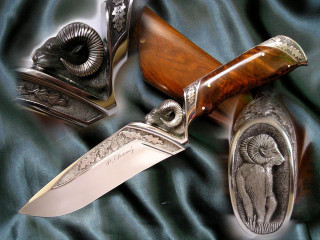 Knife items blue cloth black - a blue cloth free wallpaper