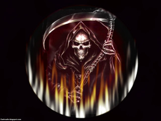 Skull sword flames black background - a black hoodie free wallpaper for desktop