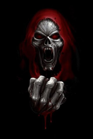 Creepy bloody person dark dripping - a bloody face free wallpaper for mobile