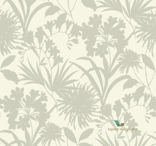 White gray floral wallpaper green - a flemish baroque free wallpaper for tablet