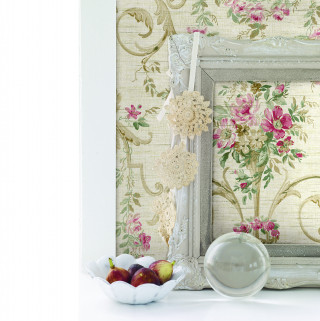 Rococo table fruit vase flowers - a picture frame free wallpaper for tablet