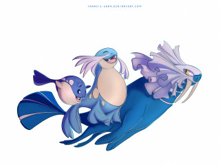 Blue bird pokemon happy smile - a pink tail free wallpaper