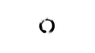 Black circle white background minimalist - a black circle free wallpaper