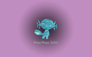 Blue cartoon character purple background - wpa free wallpaper
