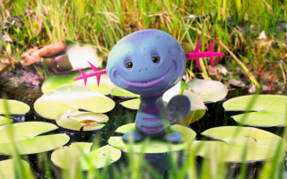 Toy lily pad pond water - a toy free wallpaper