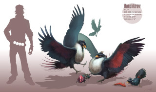 Man bird wings fantasy illustration - its wing free wallpaper