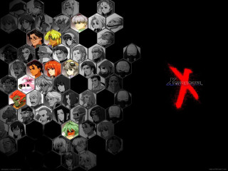 Anime hexagonal pattern neogeo 4k - letter free wallpaper