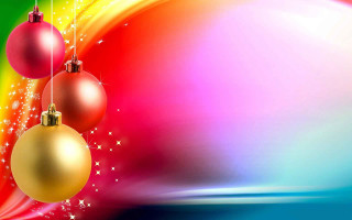 Colorful background christmas ornaments rainbow 2 - behance hd free wallpaper