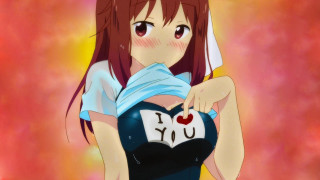 Girl heart object shirt chest - you free wallpaper