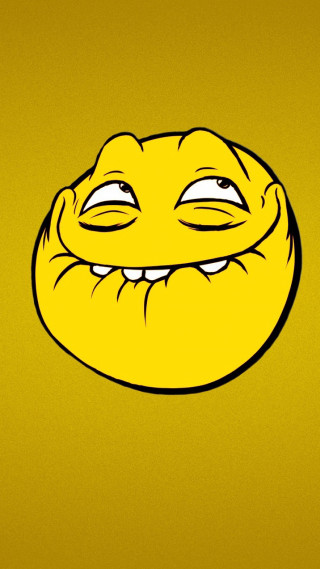 Yellow smiley face gradient halftone - ahmed yacoubi free wallpaper for mobile