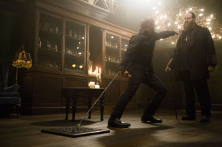 Man suit tie chandelier formal - a cane free wallpaper