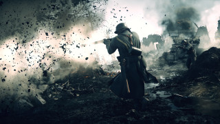 Man trenchcoat hat debris cinematic - arnold brügger free wallpaper