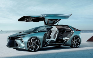 Futuristic car surfboard open door - a futuristic car free wallpaper for desktop
