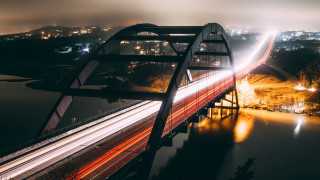 Arlington bridge city lights night - free city wallpaper