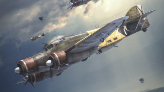 Plane flying overhead clouds sotsart - a painting of a plane free wallpaper