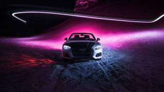 Dark car pink light 3d - the dark free wallpaper for desktop