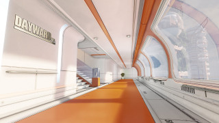 Long hallway red carpet white - a long hallway free wallpaper for desktop