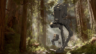 Robot forest man platform mullins - 8 k concept art free wallpaper for desktop