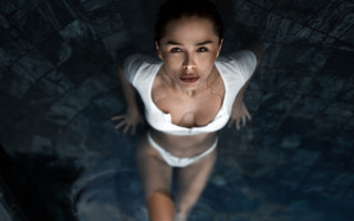 Araceli gilbert pool photo bikini - a white bikini free wallpaper